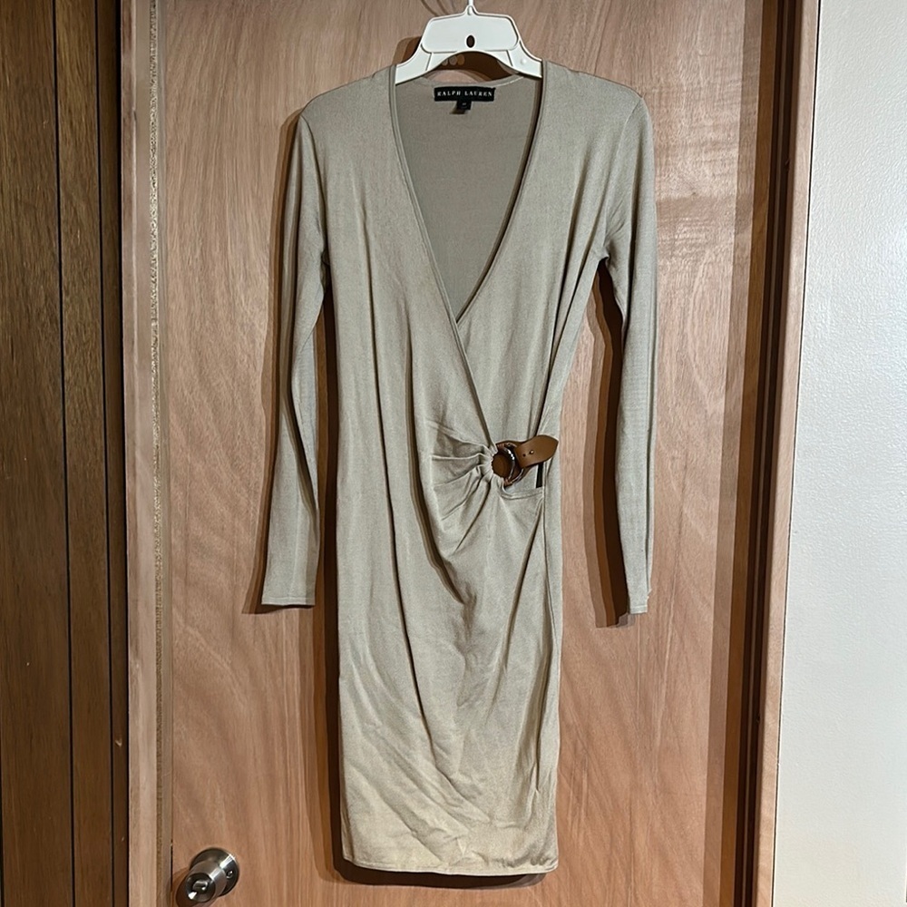 Ralph Lauren silk dress EUC xs